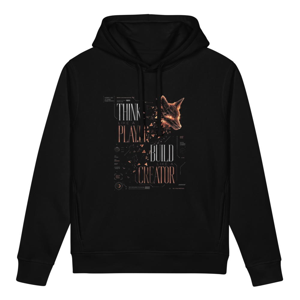 Orange Fox Player Hoodie